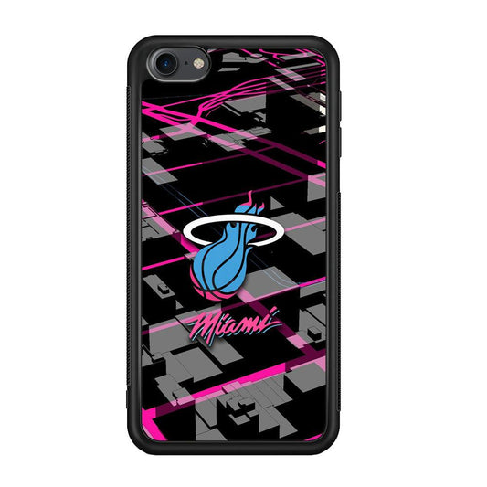 Miami Heat Light of Town iPod Touch 6 Case-Rubber Black (2D Case)-Oxvistore
