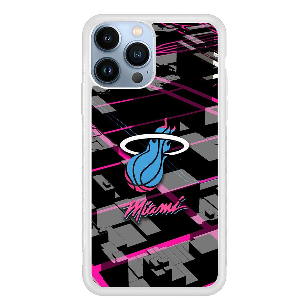 Miami Heat Light of Town iPhone 15 Pro Max Case-Oxvistore