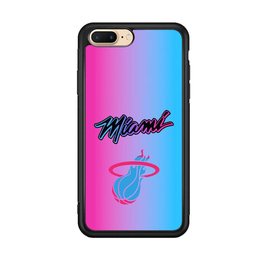 Miami Heat Rainbow Light Jersey iPhone 8 Plus Case-Oxvistore