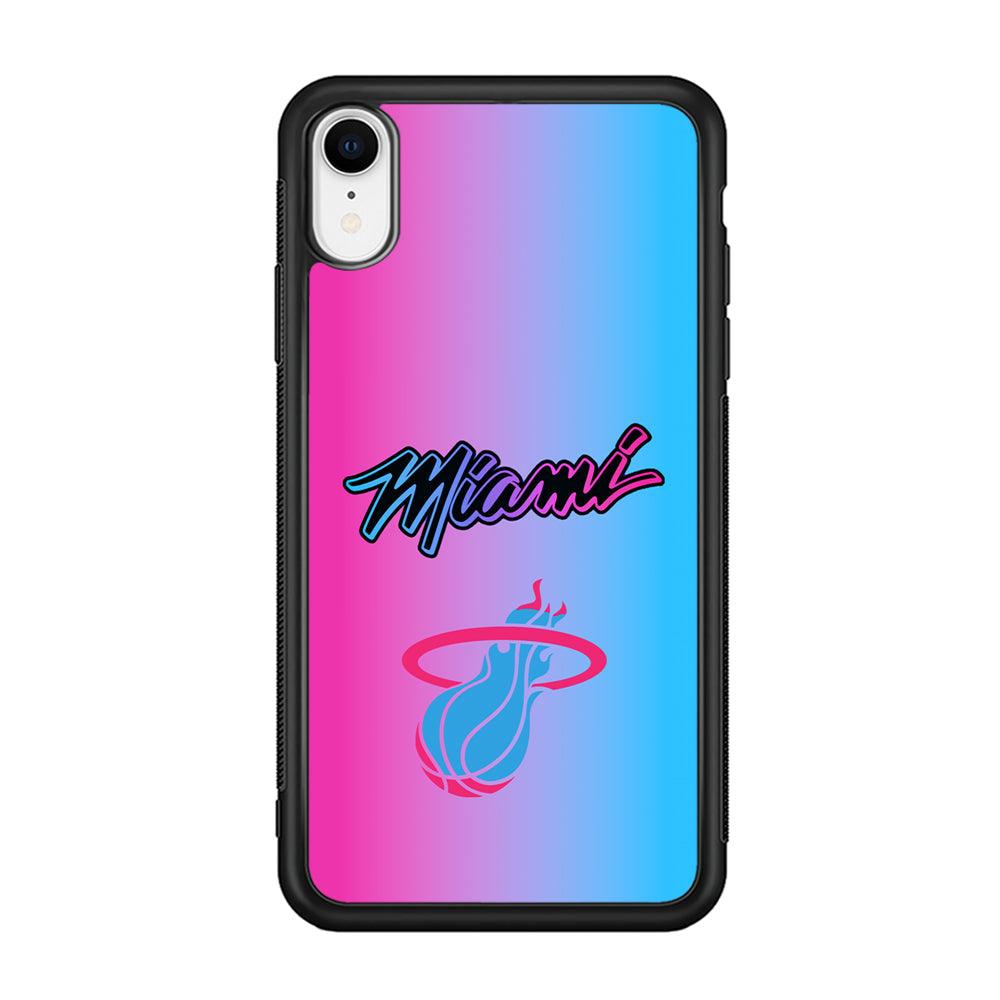 Miami Heat Rainbow Light Jersey iPhone XR Case-Oxvistore