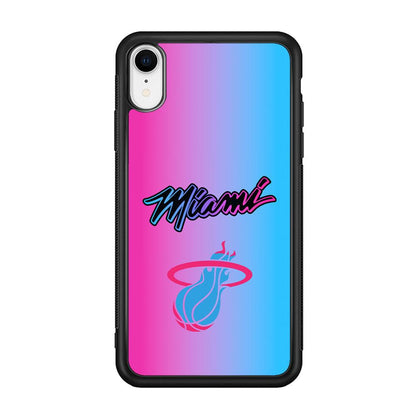 Miami Heat Rainbow Light Jersey iPhone XR Case-Oxvistore