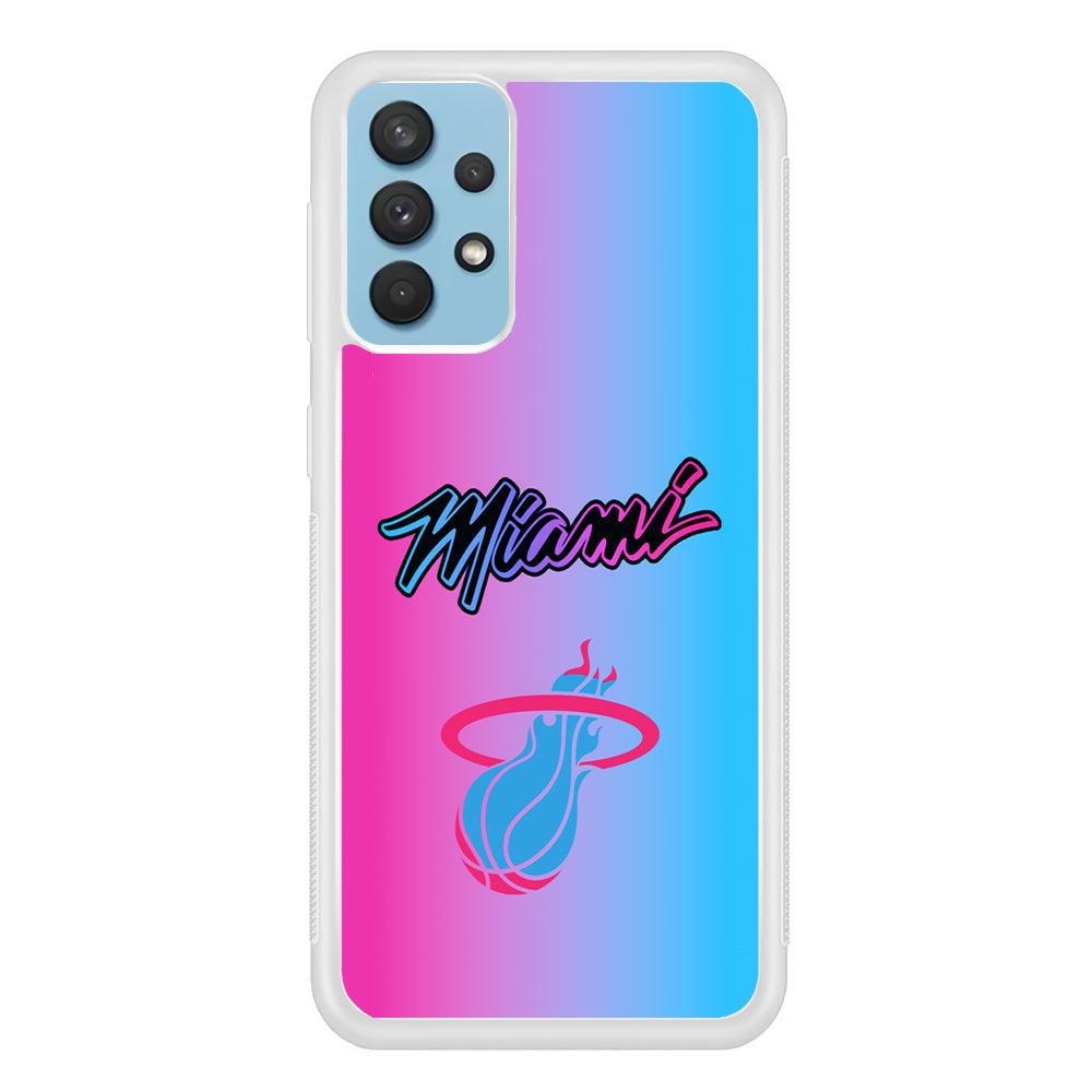 Miami Heat Rainbow Light Jersey Samsung Galaxy A32 Case-Oxvistore