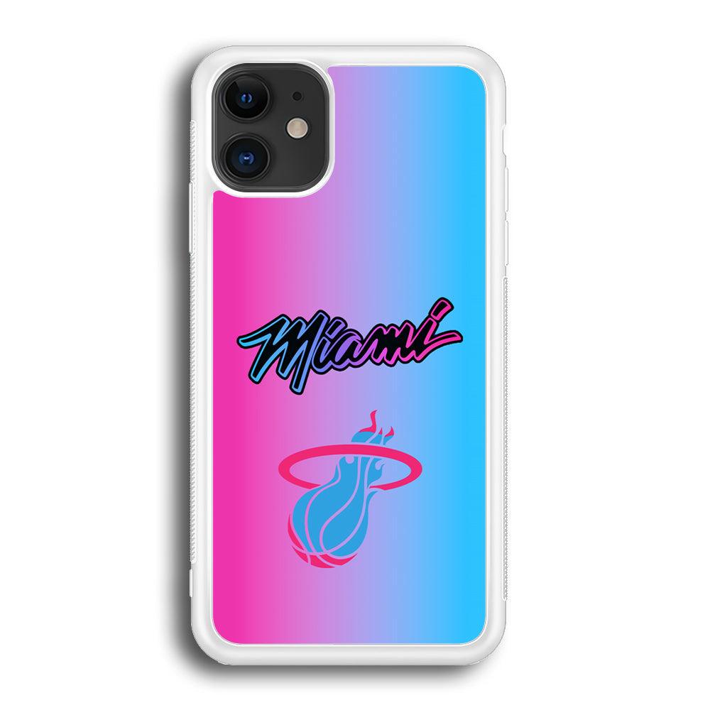 Miami Heat Rainbow Light Jersey iPhone 12 Case-Oxvistore