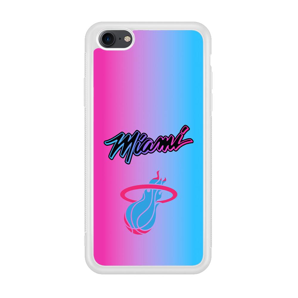 Miami Heat Rainbow Light Jersey iPhone 8 Case-Oxvistore