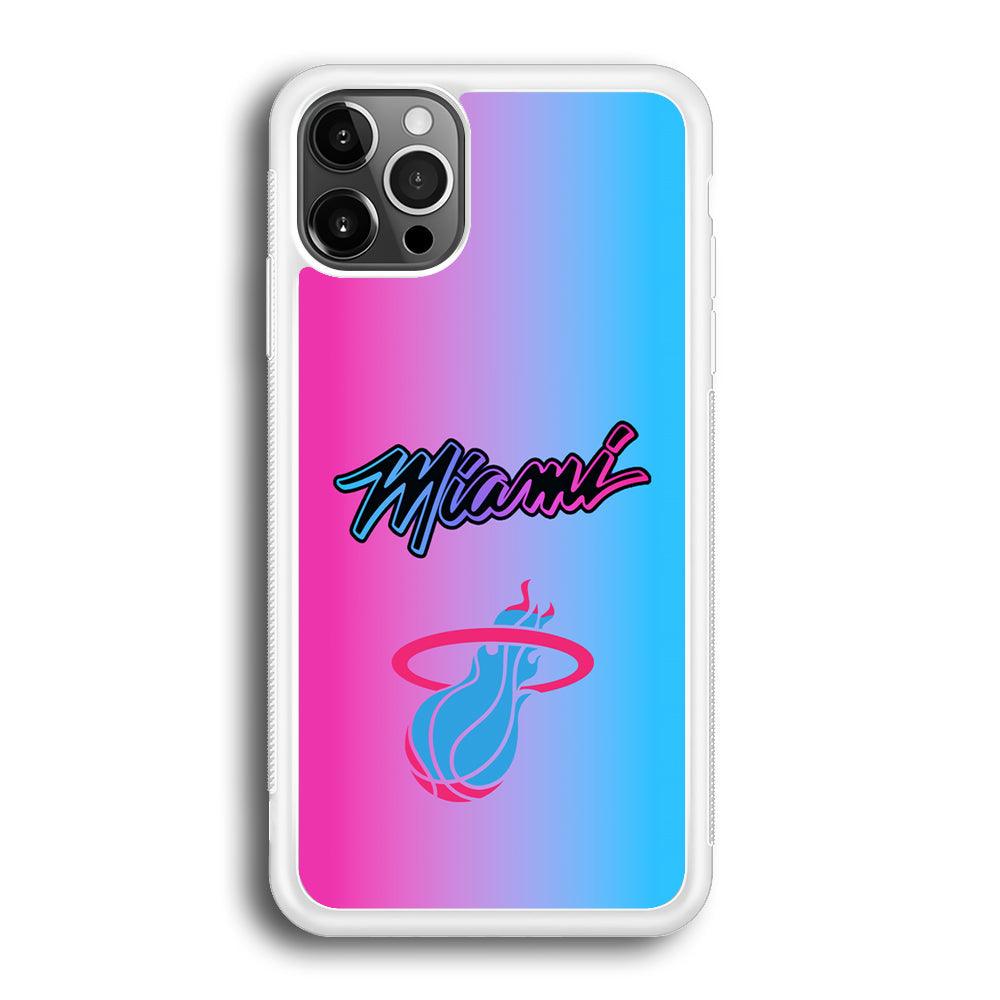 Miami Heat Rainbow Light Jersey iPhone 12 Pro Case-Oxvistore