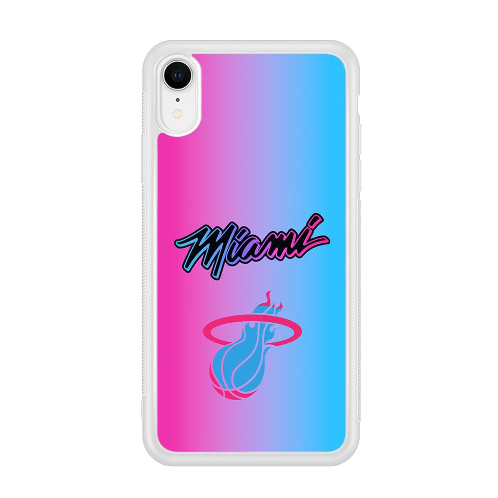 Miami Heat Rainbow Light Jersey iPhone XR Case-Oxvistore