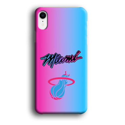 Miami Heat Rainbow Light Jersey iPhone XR Case-Oxvistore