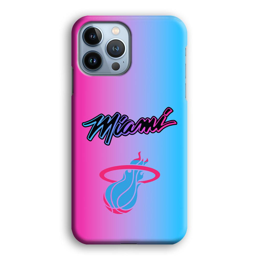 Miami Heat Rainbow Light Jersey iPhone 14 Pro Max Case-Oxvistore