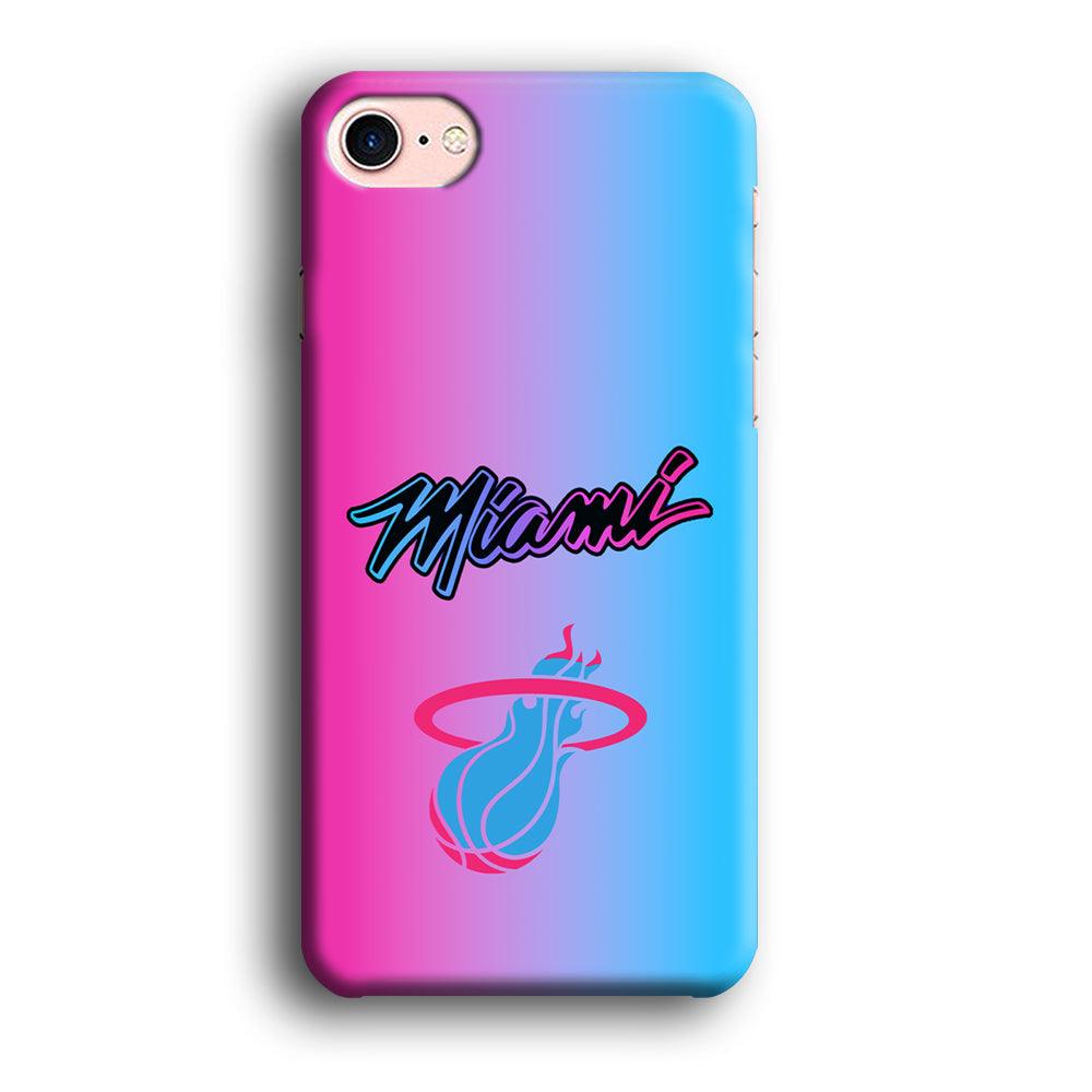 Miami Heat Rainbow Light Jersey iPhone 8 Case-Oxvistore