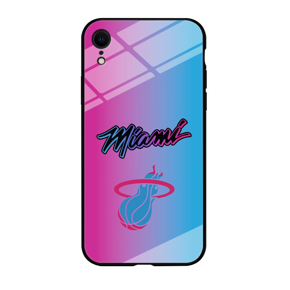 Miami Heat Rainbow Light Jersey iPhone XR Case-Oxvistore