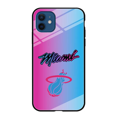 Miami Heat Rainbow Light Jersey iPhone 12 Case-Oxvistore