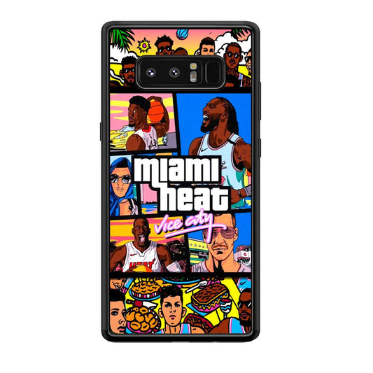 Miami Heat Star of Vice City Samsung Galaxy Note 8 Case-Oxvistore