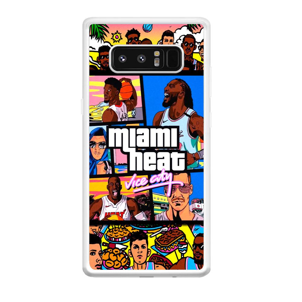 Miami Heat Star of Vice City Samsung Galaxy Note 8 Case-Oxvistore