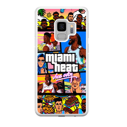 Miami Heat Star of Vice City Samsung Galaxy S9 Case-Oxvistore