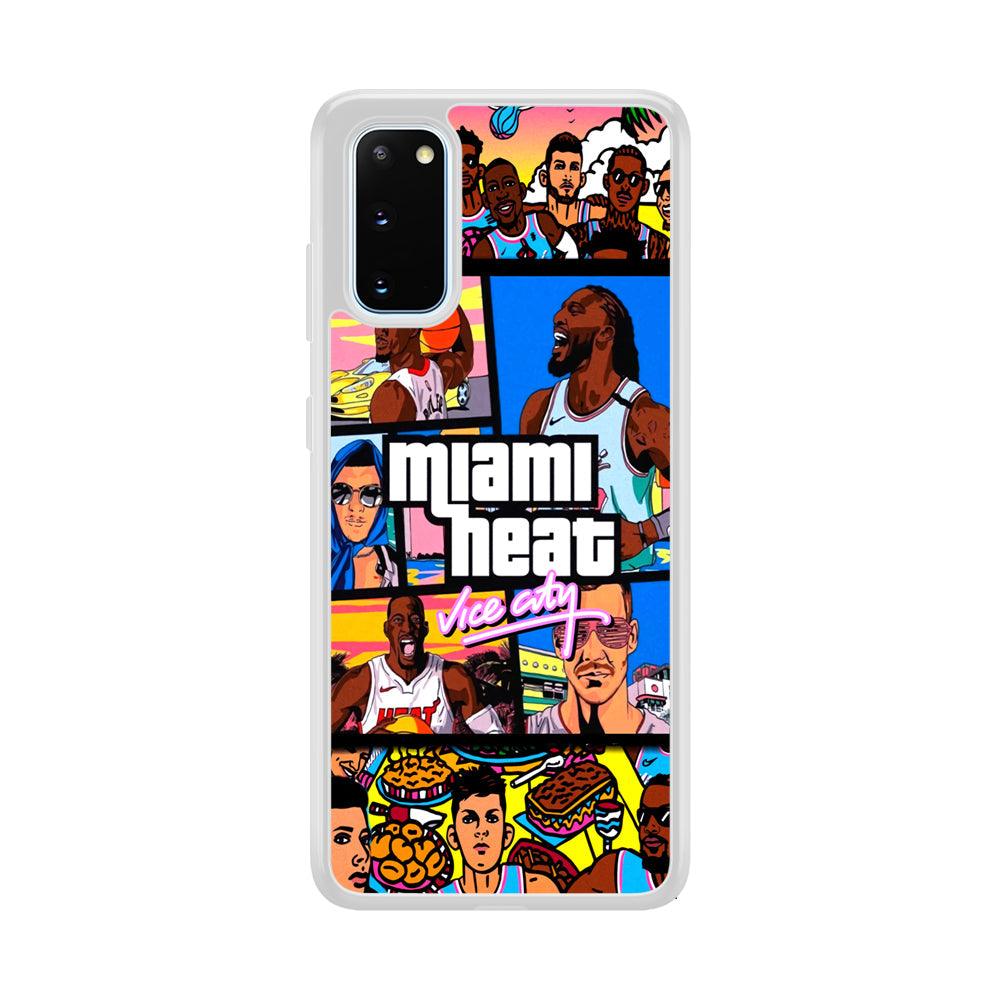 Miami Heat Star of Vice City Samsung Galaxy S20 Case-Oxvistore