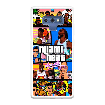 Miami Heat Star of Vice City Samsung Galaxy Note 9 Case-Oxvistore