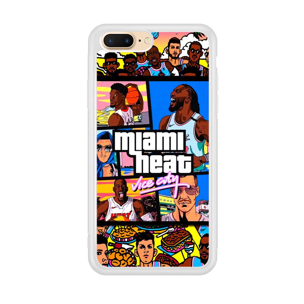 Miami Heat Star of Vice City iPhone 8 Plus Case-Oxvistore