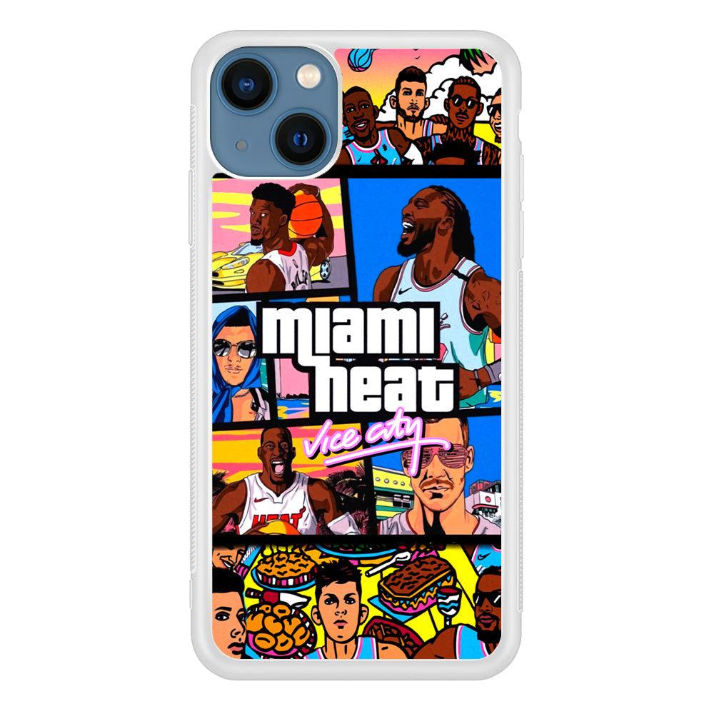 Miami Heat Star of Vice City iPhone 15 Plus Case-Oxvistore