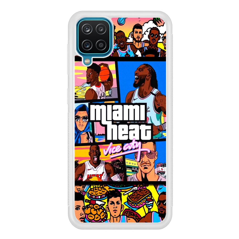 Miami Heat Star of Vice City Samsung Galaxy A12 Case-Oxvistore