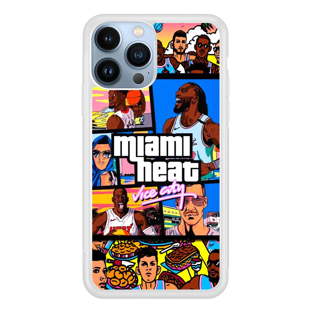 Miami Heat Star of Vice City iPhone 13 Pro Case-Oxvistore