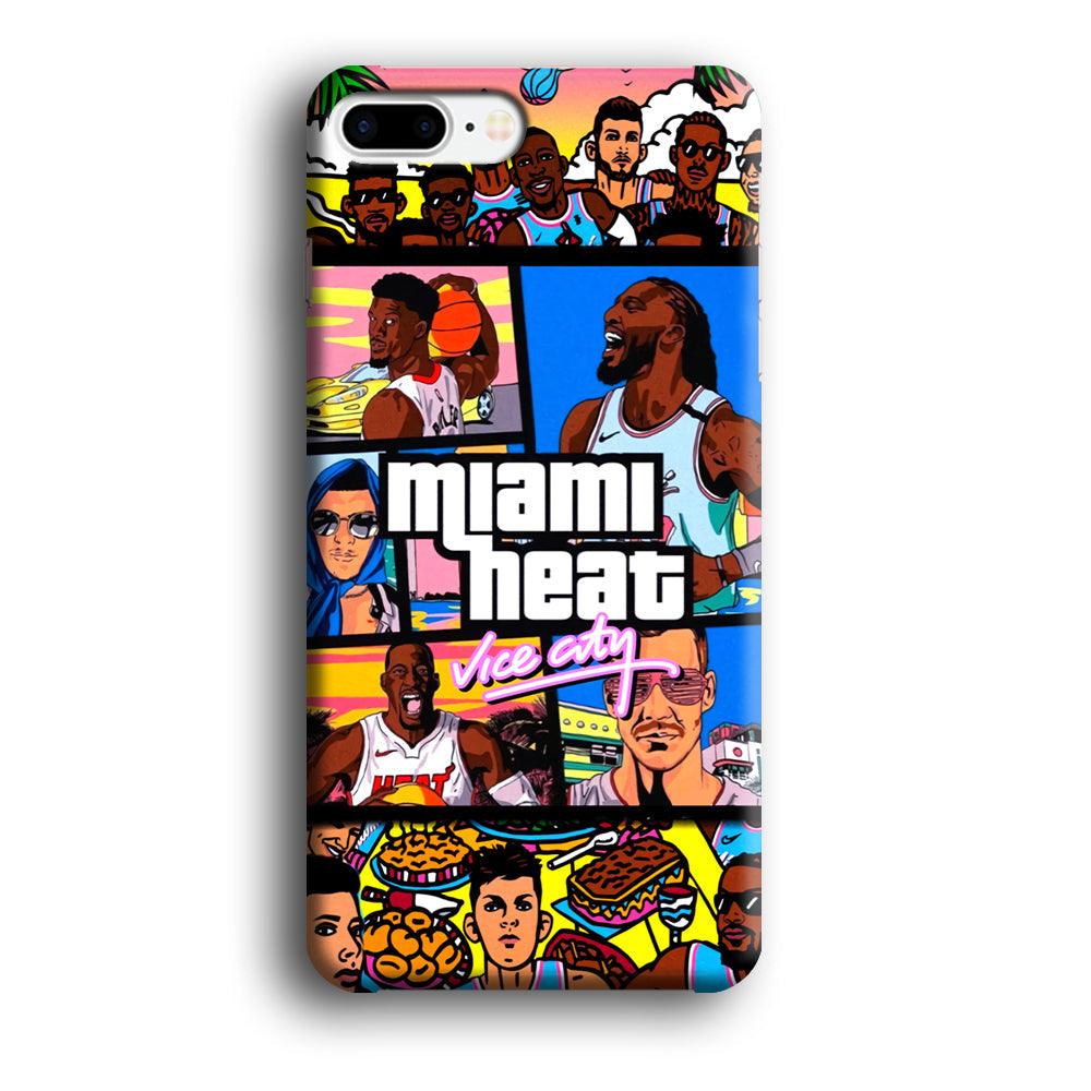 Miami Heat Star of Vice City iPhone 8 Plus Case-Oxvistore