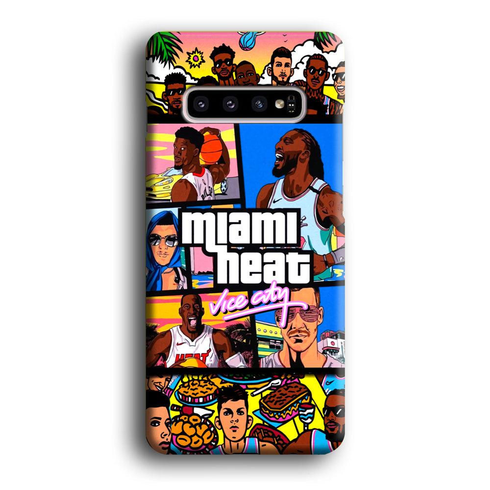 Miami Heat Star of Vice City Samsung Galaxy S10 Plus Case-Oxvistore