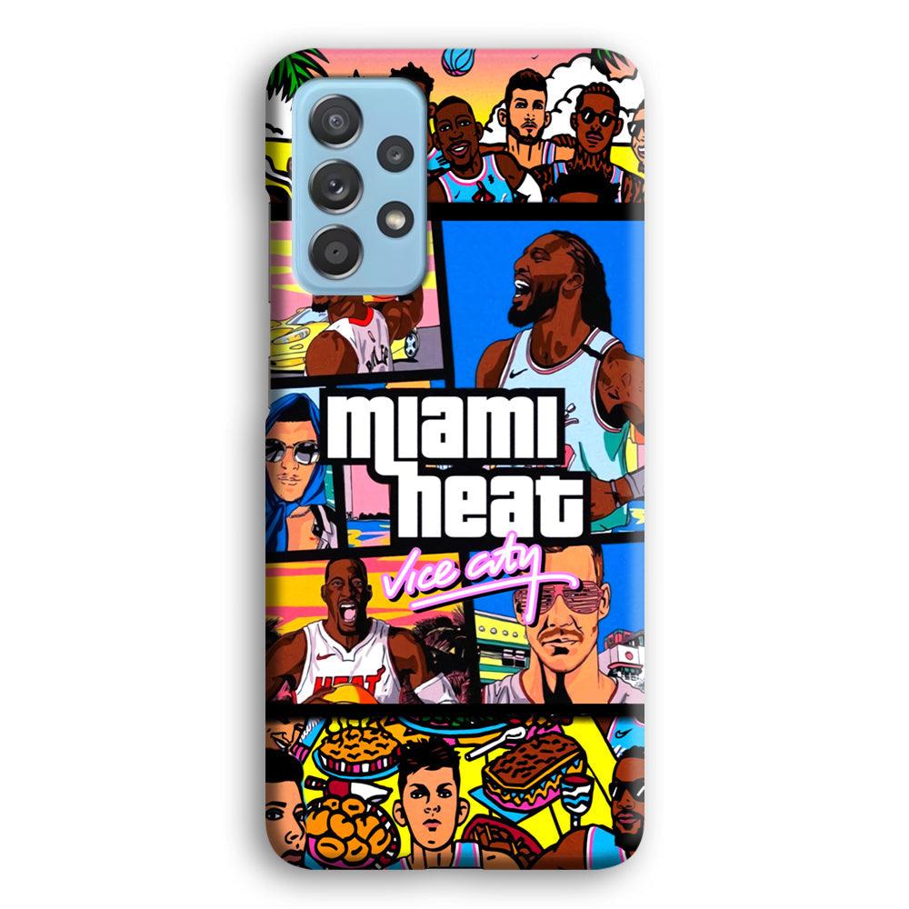 Miami Heat Star of Vice City Samsung Galaxy A52 Case-Oxvistore