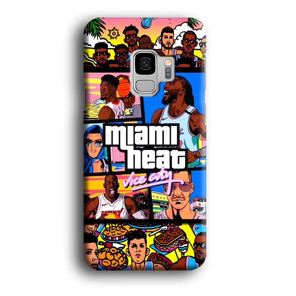 Miami Heat Star of Vice City Samsung Galaxy S9 Case-Oxvistore