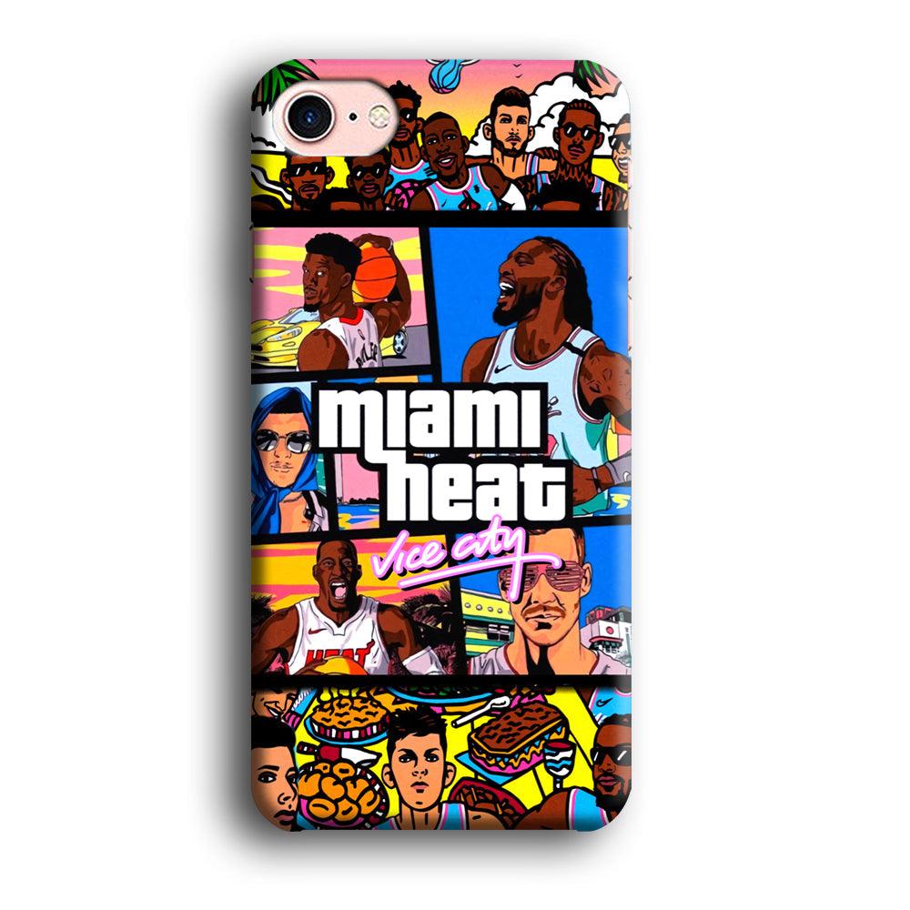 Miami Heat Star of Vice City iPhone 8 Case-Oxvistore