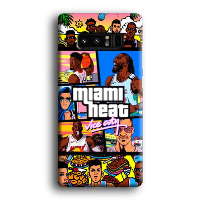 Miami Heat Star of Vice City Samsung Galaxy Note 8 Case-Oxvistore