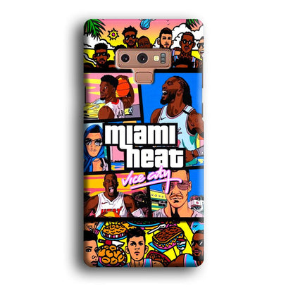 Miami Heat Star of Vice City Samsung Galaxy Note 9 Case-Oxvistore