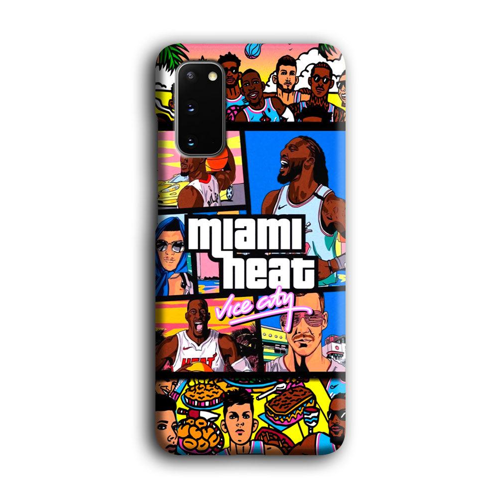 Miami Heat Star of Vice City Samsung Galaxy S20 Case-Oxvistore