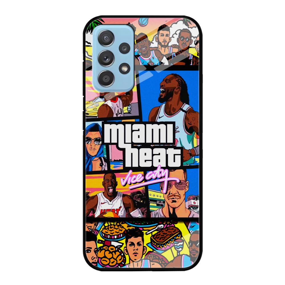 Miami Heat Star of Vice City Samsung Galaxy A52 Case-Oxvistore