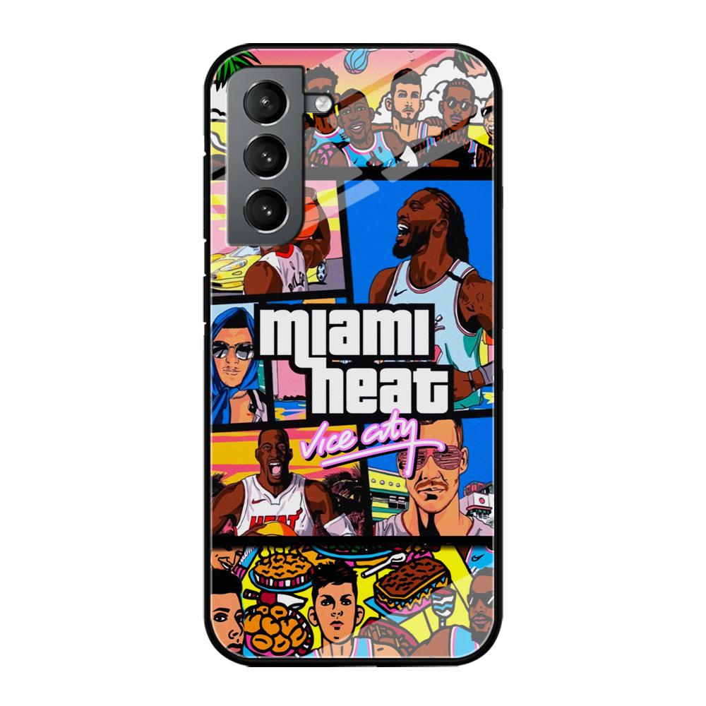 Miami Heat Star of Vice City Samsung Galaxy S21 Case-Oxvistore