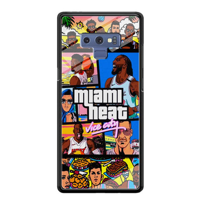 Miami Heat Star of Vice City Samsung Galaxy Note 9 Case-Oxvistore