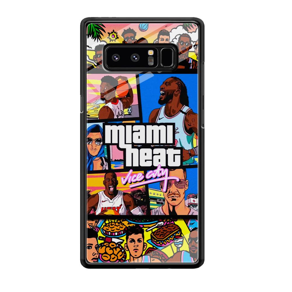 Miami Heat Star of Vice City Samsung Galaxy Note 8 Case-Oxvistore