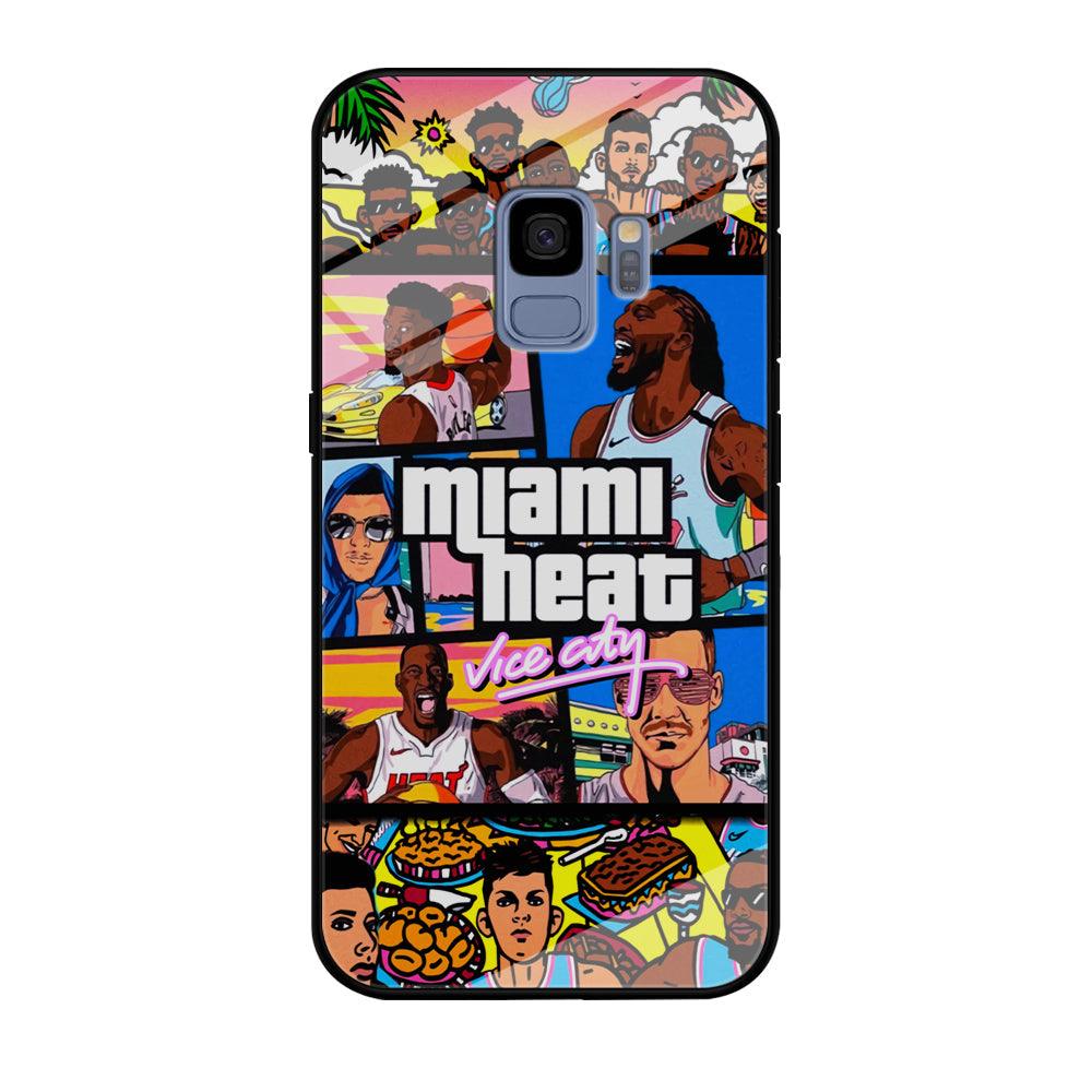 Miami Heat Star of Vice City Samsung Galaxy S9 Case-Oxvistore