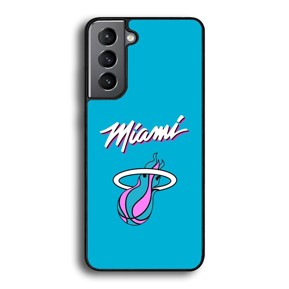 Miami Heat Up and Down for Struggle Samsung Galaxy S23 Case-Rubber Black (2D Case)-Oxvistore