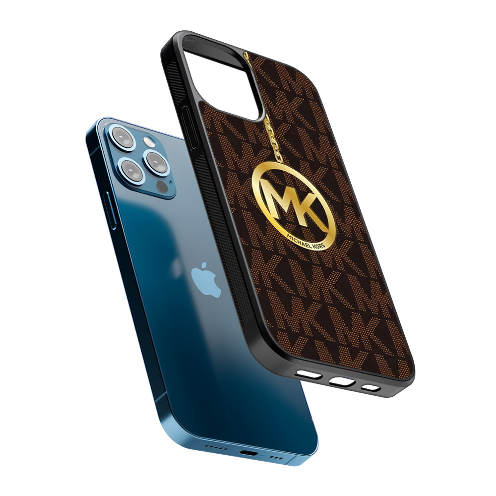 Michael Kors Brown Pattern 2D Rubber Phone Case-Oxvistore
