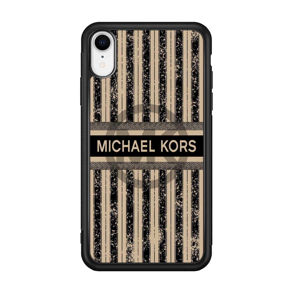 Michael Kors Luxury Art iPhone XR Case-Rubber Black (2D Case)-Oxvistore