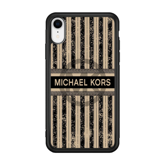 Michael Kors Luxury Art iPhone XR Case-Rubber Black (2D Case)-Oxvistore