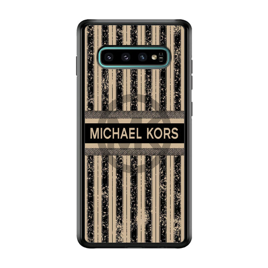 Michael Kors Luxury Art Samsung Galaxy S10 Case-Rubber Black (2D Case)-Oxvistore
