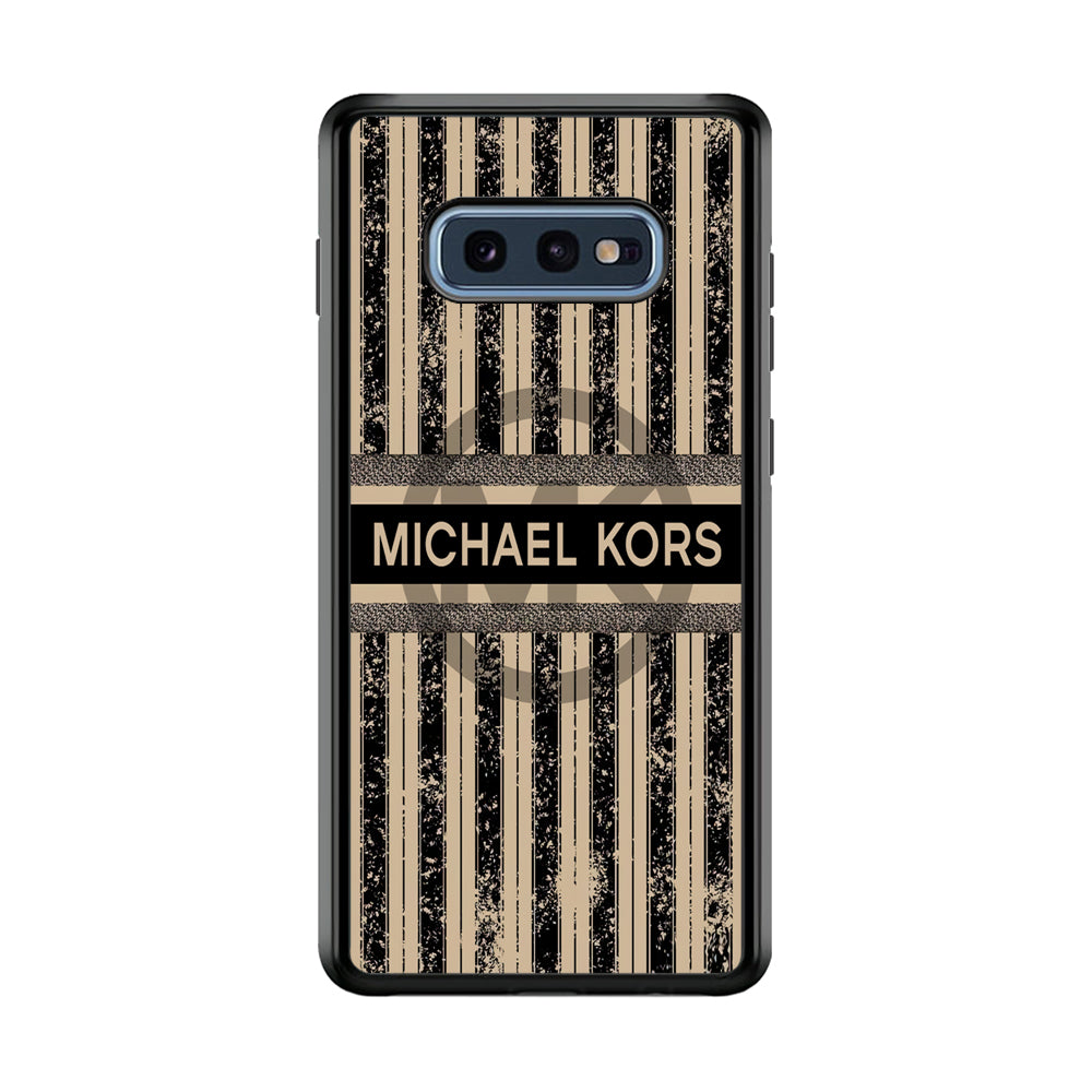 Michael Kors Luxury Art Samsung Galaxy S10E Case-Rubber Black (2D Case)-Oxvistore