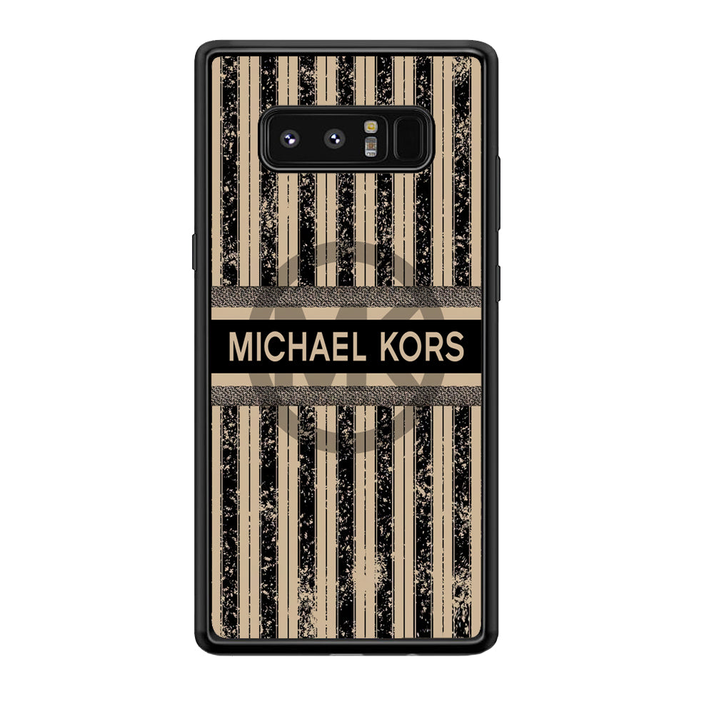 Michael Kors Luxury Art Samsung Galaxy Note 8 Case-Rubber Black (2D Case)-Oxvistore