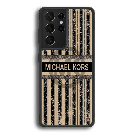 Michael Kors Luxury Art Samsung Galaxy S24 Ultra Case-Rubber Black (2D Case)-Oxvistore