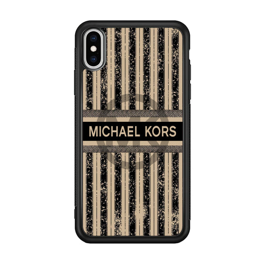 Michael Kors Luxury Art iPhone X Case-Rubber Black (2D Case)-Oxvistore