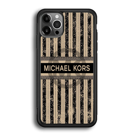 Michael Kors Luxury Art iPhone 12 Pro Max Case-Rubber Black (2D Case)-Oxvistore