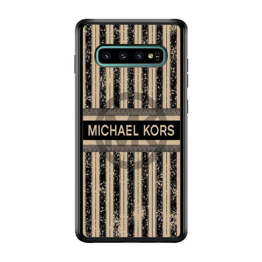 Michael Kors Luxury Art Samsung Galaxy S10 Plus Case-Rubber Black (2D Case)-Oxvistore