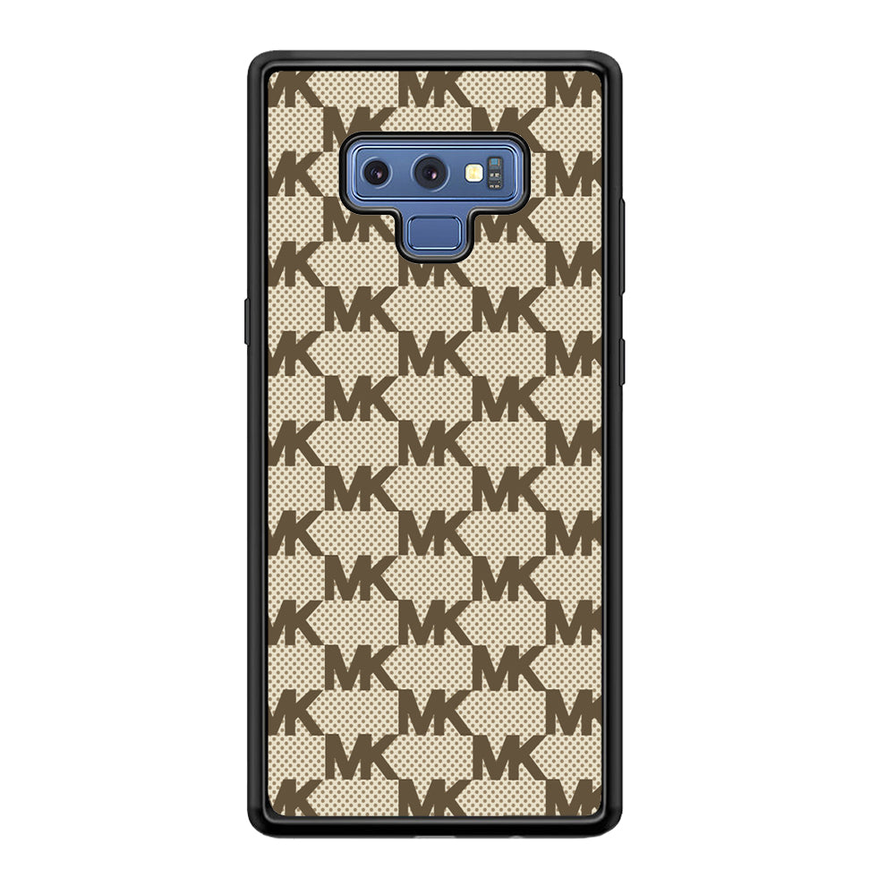 Michael Kors Polka Dot Backdrop Samsung Galaxy Note 9 Case-Rubber Black (2D Case)-Oxvistore