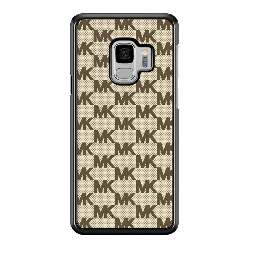 Michael Kors Polka Dot Backdrop Samsung Galaxy S9 Case-Rubber Black (2D Case)-Oxvistore